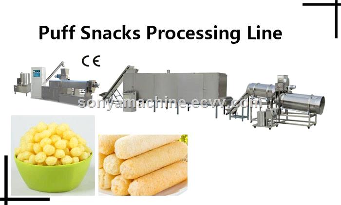core filling snacks processing linepuff snacks processing linepuffed snack food
