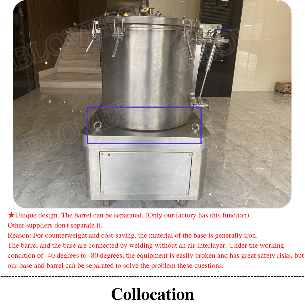 Centrifugal Separator Centrifuge Extractor for Food Hemp CBD Industry Extraction