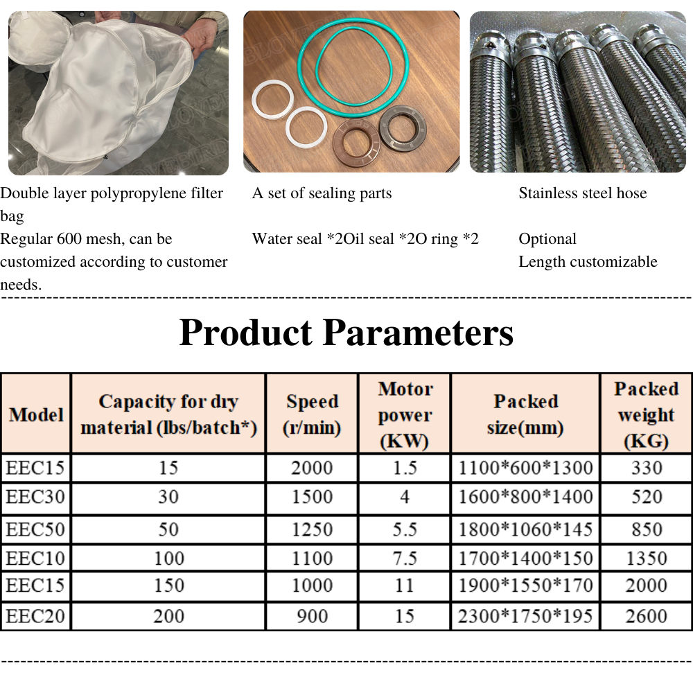Centrifugal Separator Centrifuge Extractor for Food Hemp CBD Industry Extraction