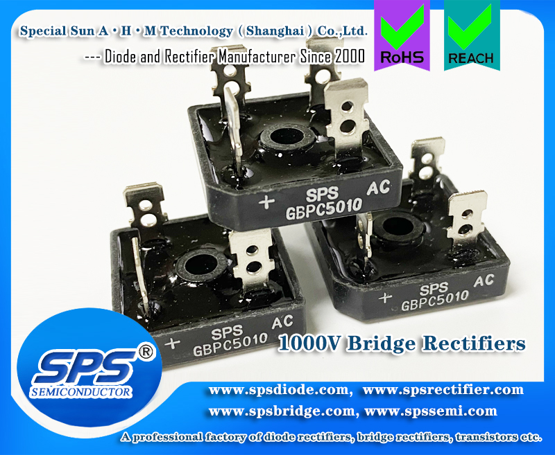 SPS 50A 1000V Glass Passivated Bridge Rectifiers Through Hole GBPC5010