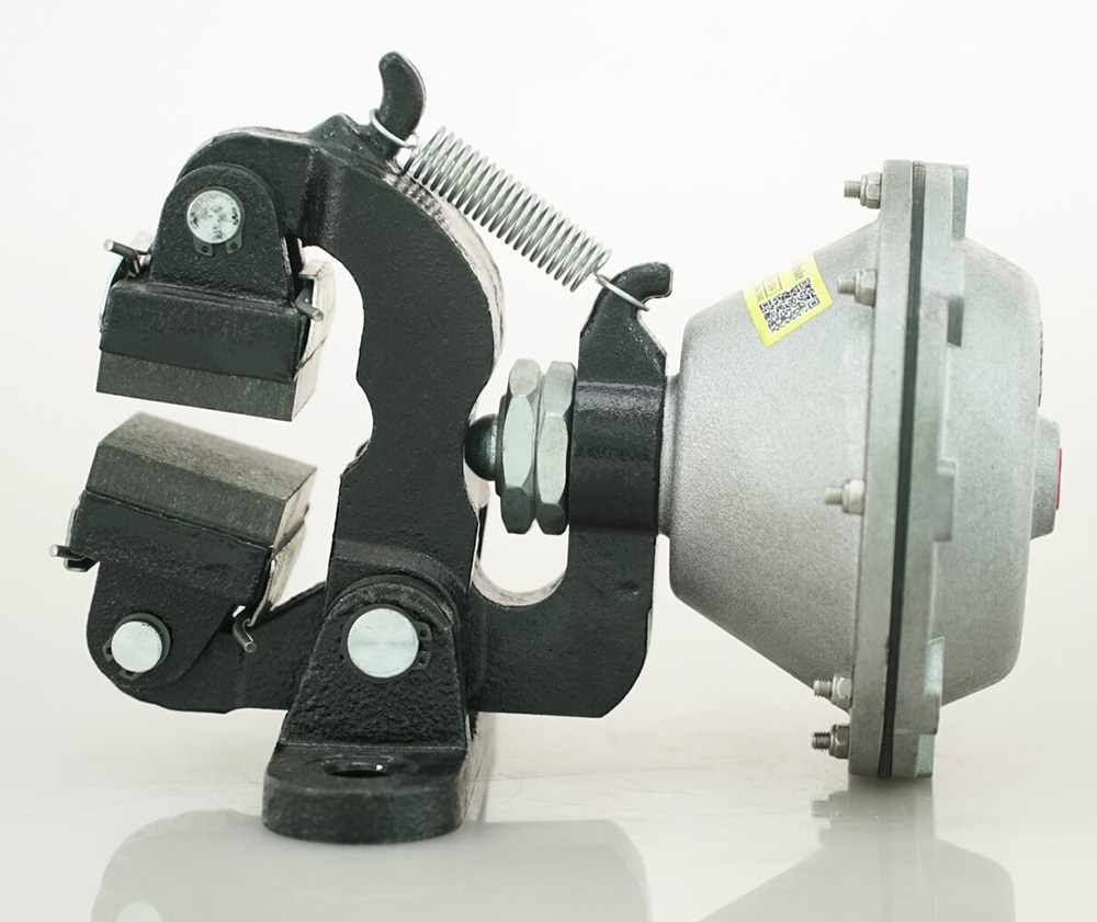 DBG vertical pneumatic caliper disc brake with cylinder