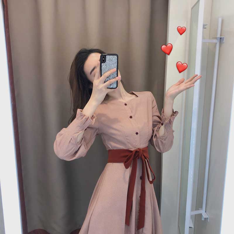 French retro waist show thin Fairy dresses temperament