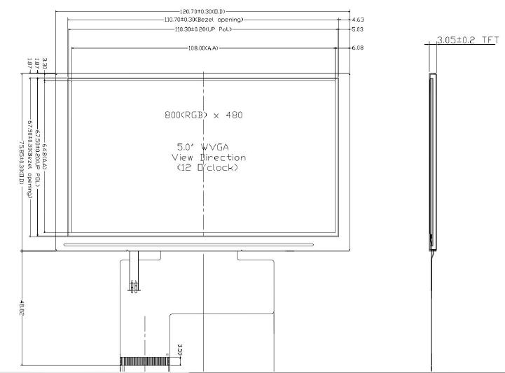Hello Lighting CoLTD 5 LCD panel High Quality800X480 resolution with Customized Capacitive Touch panel Hello Lighting CoLTD 5 LCD panel High Quality800X480 resolution with Customized Capacitive Touch panel