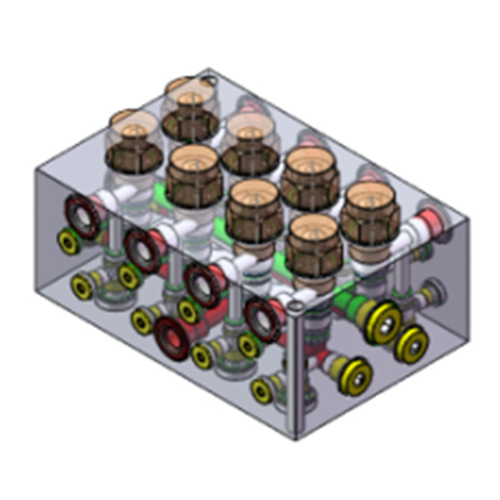 The inductance measuring instrument is installed on each lathe and each part size of AAK hydraulic valve is accurate