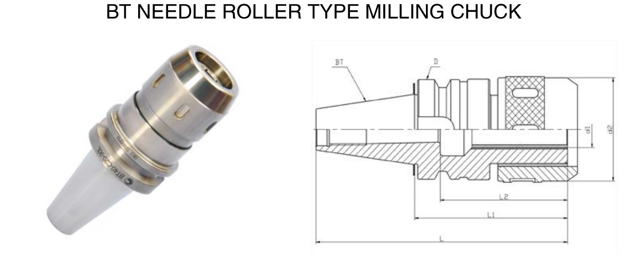 Milling collet holder BT C Straight Collet Chuck