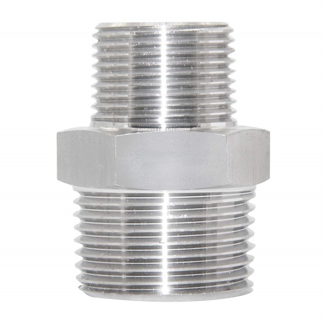 KH stainless steel hex nipple pipe connection adapter