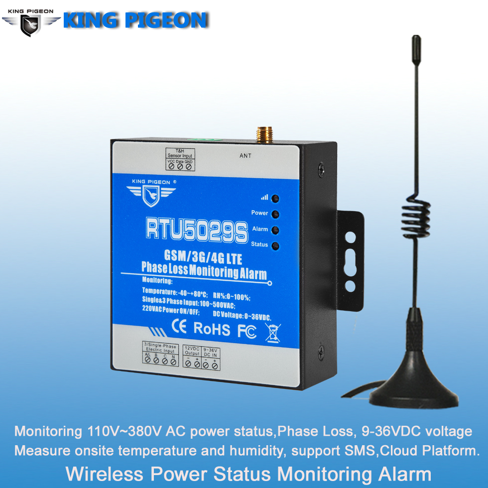 RTU5029S GSM 3G 4G LTE Wireless Phase Loss Power Status Monitoring Alarm IOT Gateway