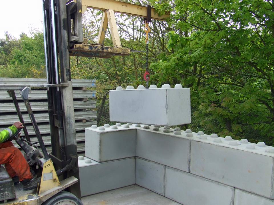 Lego type Steel concrete cement interlocking block mould1608080cm