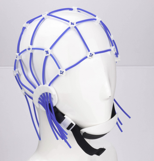 EEG Cap Silicone Strip New Elastic Mesh Cap Bridge Electrode Crocodile Clamp Electrode for Easy Positioning