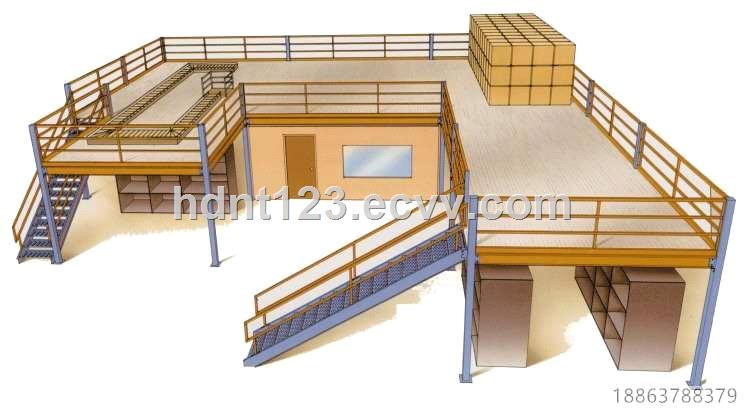 Warehouse Storage Multi-Level Mezzanine Platform Rack / Mezzanine Flooring