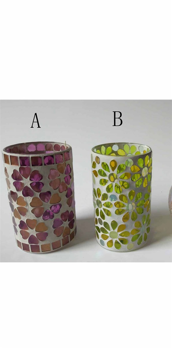 Glass Mosaic cylinder light Glasslight