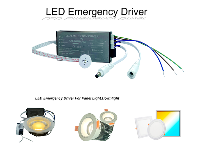 LED emergency driver for downlight