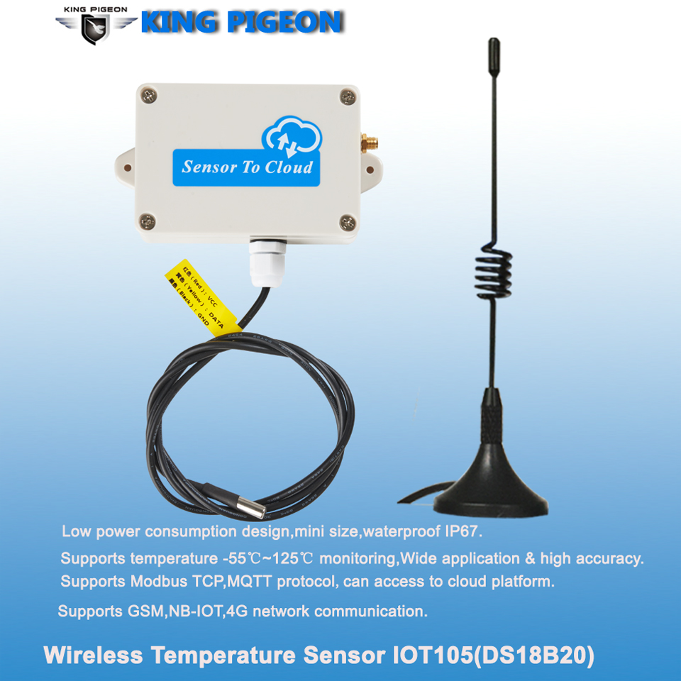 IOT105 Industrial MQTT Modbus Low Consumption Temperature IOT Sensor