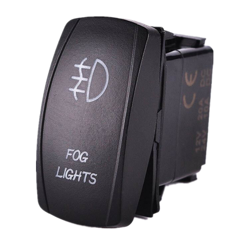 12V to 24V Marine Boat Laser Engraved Rocker Switch 5 Pin On Off Dual led For Car Bus