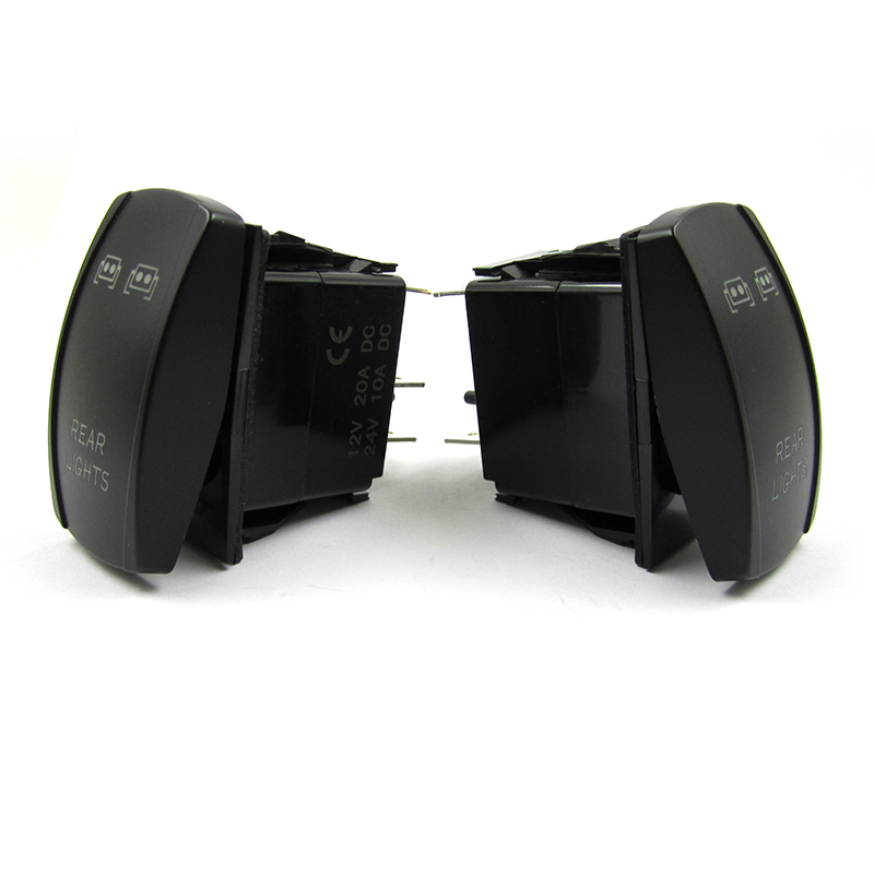 Environmental Green led light bar ABS onoff and onoffon rocker switch With CE Certification