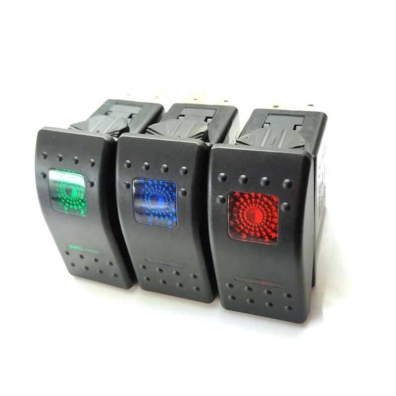 Hot items Laser engraving auto user rocker switch led 12v marine rocker switch