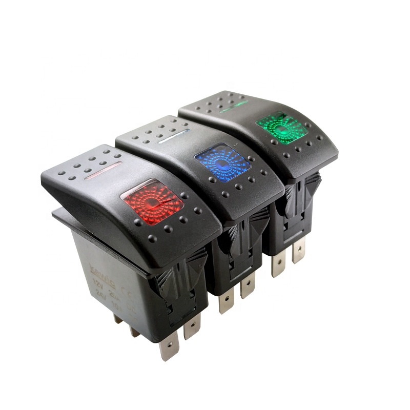 Hot items Laser engraving auto user rocker switch led 12v marine rocker switch