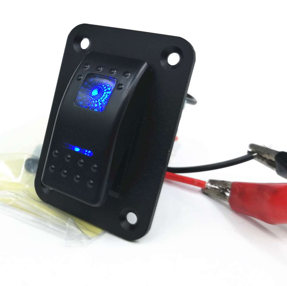 1 Gang Switch Panel Aluminum Blue LED ON OFF Toggle for Car Marine RV Caravan 1 Gang Switch Panel Aluminum Blue LED ON OFF Toggle for Car Marine RV Caravan