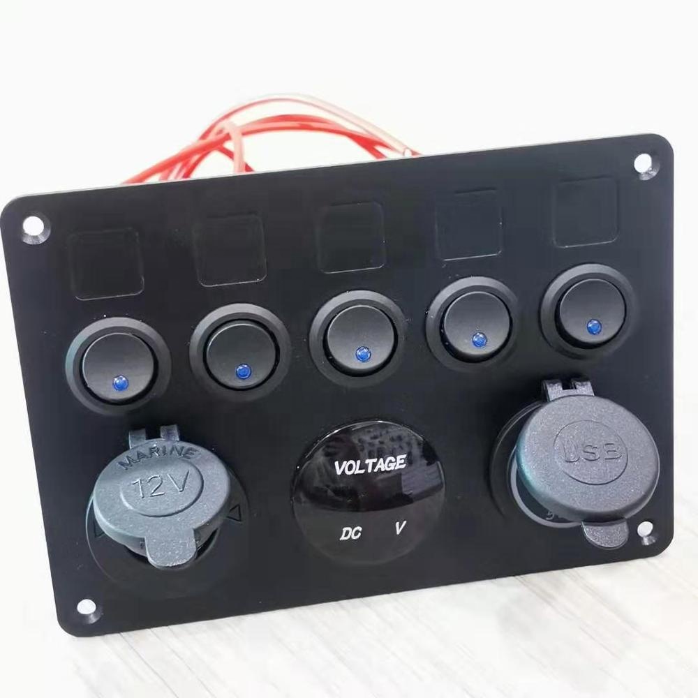 Fashion OEM Automobile Switch Combination Panel For Car Marine Boat Bus