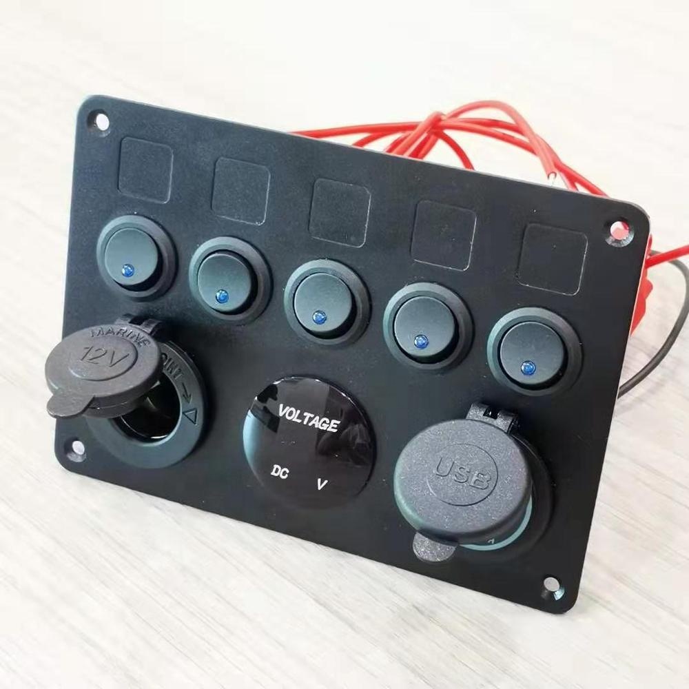 Fashion OEM Automobile Switch Combination Panel For Car Marine Boat Bus