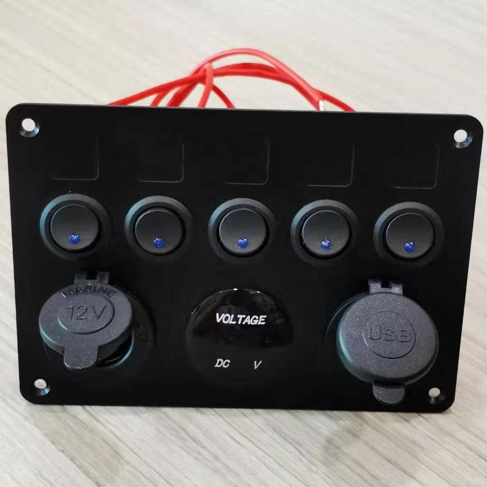 Fashion OEM Automobile Switch Combination Panel For Car Marine Boat Bus