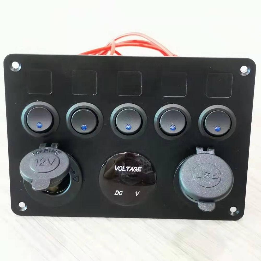 Fashion OEM Automobile Switch Combination Panel For Car Marine Boat Bus