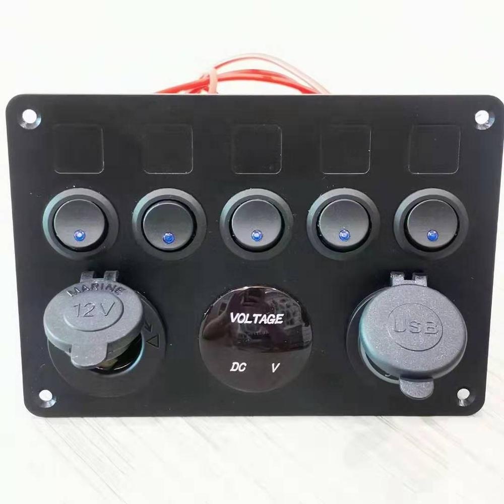 Fashion OEM Automobile Switch Combination Panel For Car Marine Boat Bus