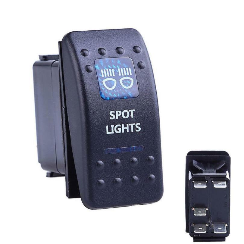 Hot Sales onoff 12V Waterproof Machine Printed Logo Dual Led Rocker Switch for Boat Car Truck RV Bus