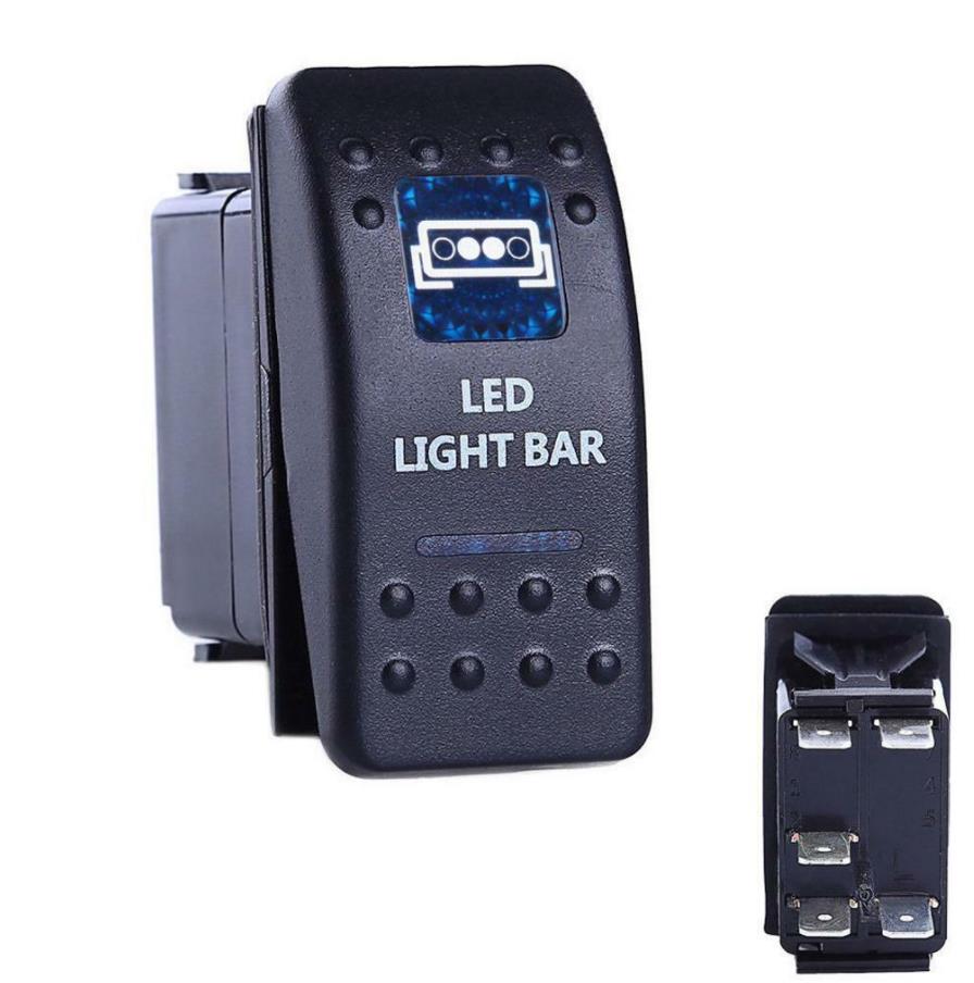 Hot Sales onoff 12V Waterproof Machine Printed Logo Dual Led Rocker Switch for Boat Car Truck RV Bus