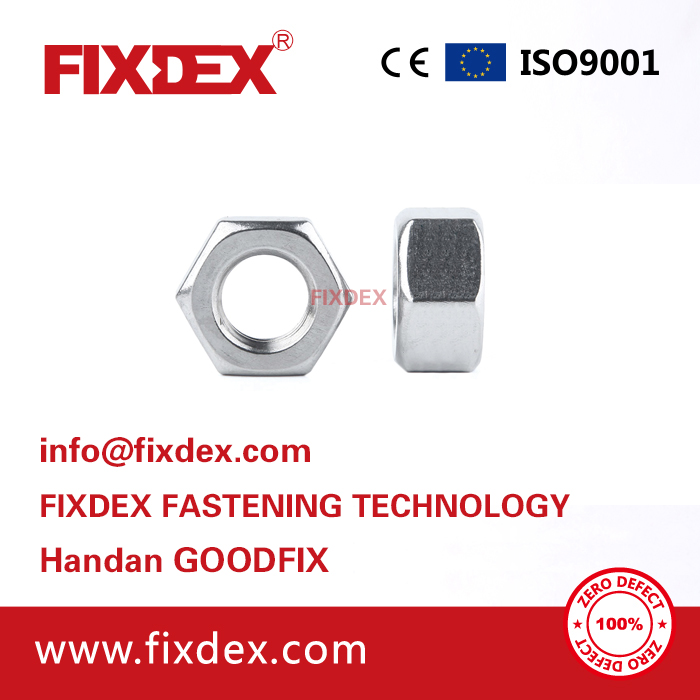 China factory and good Price DIN934 Galvanized Iron carbon steel Hex Nut M4 M6