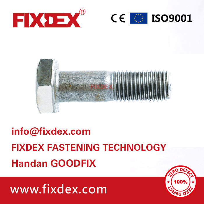 China manufacturing good price grade 88 bolt and nut screw washer DIN931 DIN933 metric stainless steel galvanized hex b