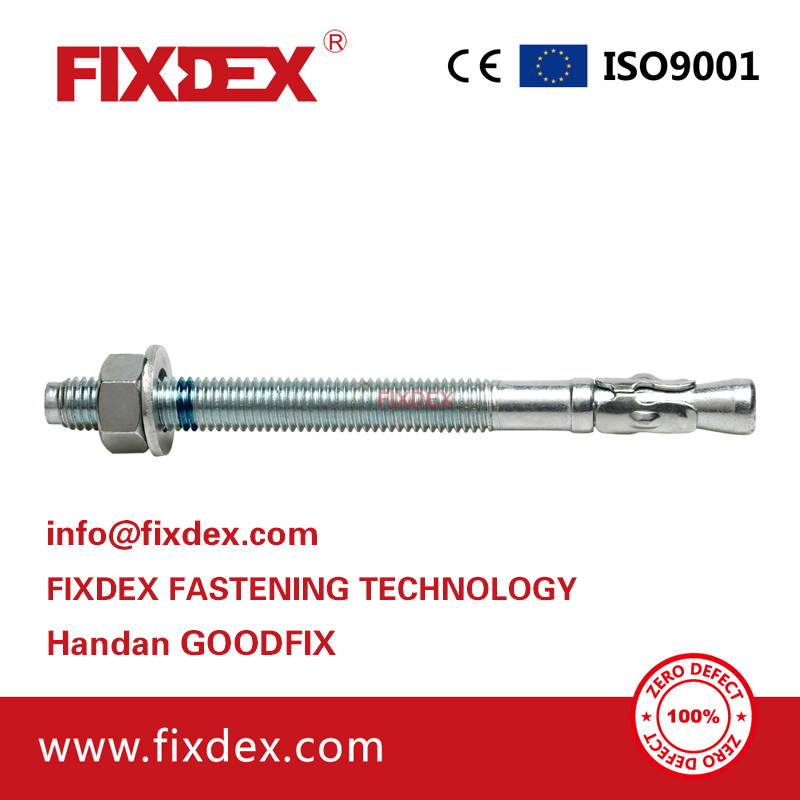 Zinc Plated Wedge Anchor Fasteners carbon steel DIN ANSI standard