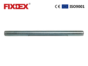 Blue white zinc plated Carbon steel threaded rod