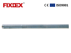 Blue white zinc plated Carbon steel threaded rod