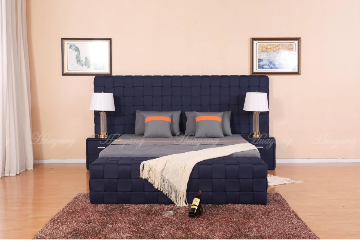 Upholstered Luxury European Fabric Bed