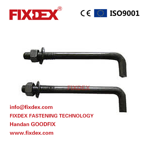 black L Shape Bolt Foundation Anchor Bolt manufacturers and factory
