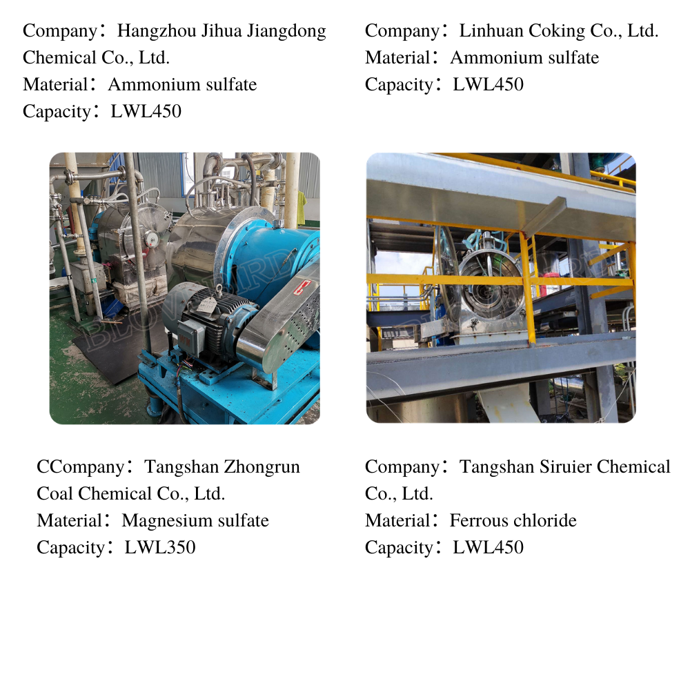 Blovebird LWL series Horizontal Salt refine Worm Screen Centrifuge