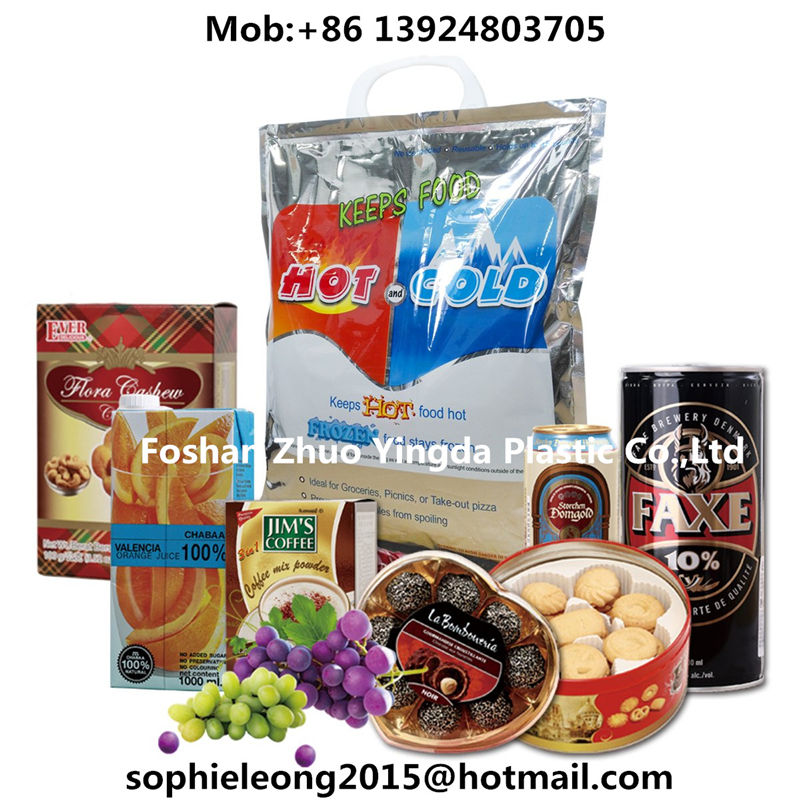 LDPE hot and cold shopping bag cooler bag thermal bag insulated bag