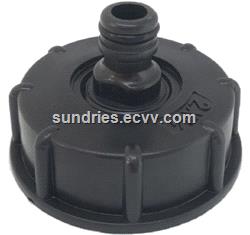 IBC Fittings DIN61 2 IBC Tank Adapter Plastic Drum CouplingAdaptor with 12 34 1 112134 and 2 Hose Barb