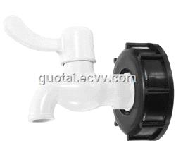 2 S60x6 IBC Water Tank Garden Hose Adapter Fittings with Switch IBC Faucet Tap Spigot