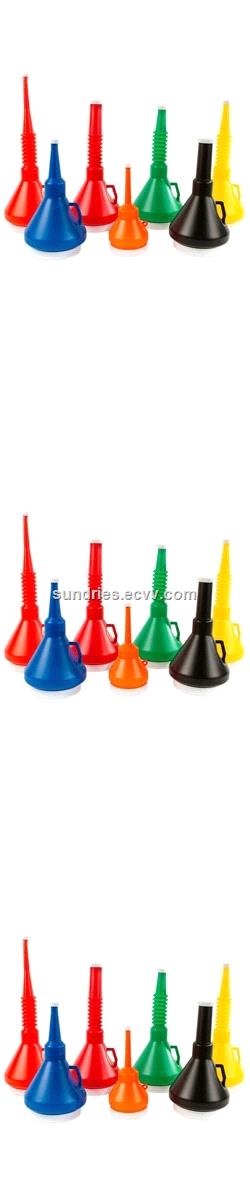 Liquid Handling Triple Transmission Funnel Set Plastic Economy Utility Funnels