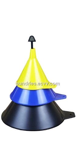 Liquid Handling Triple Transmission Funnel Set Plastic Economy Utility Funnels