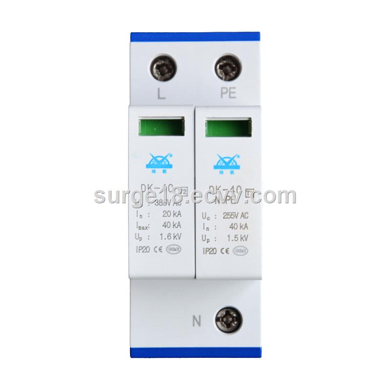 DIN Rail AC 380V Imax 40kA 2P4p 31 220V 385V Power Supply Surge Protector DeviceSPD surge protector