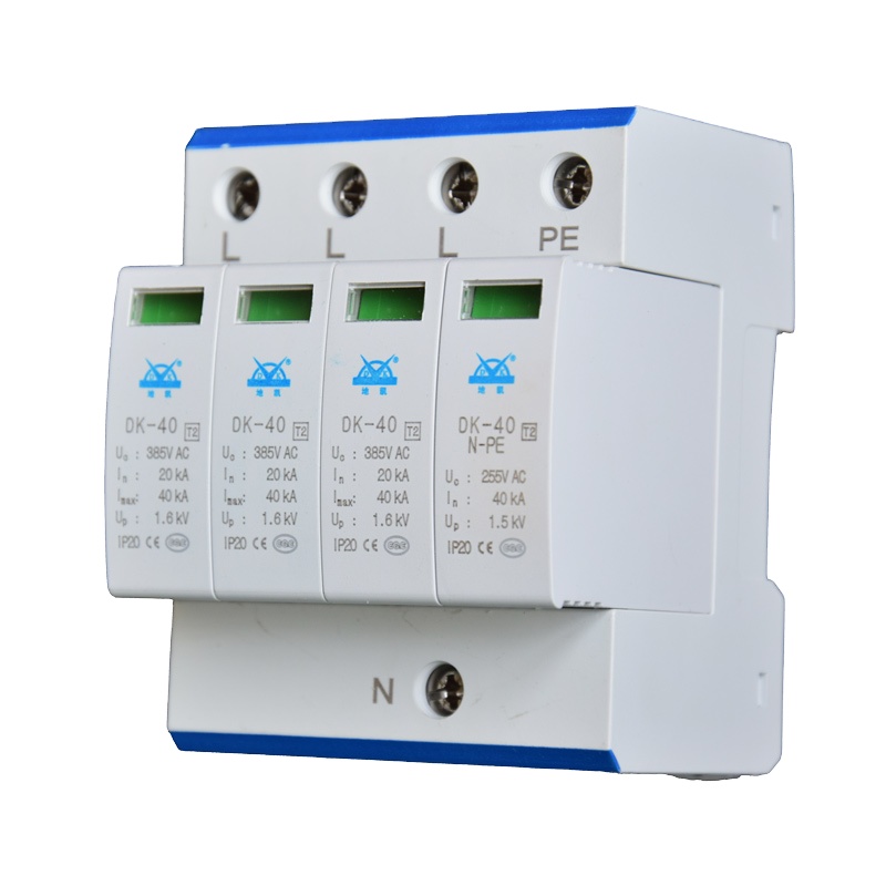 DIN Rail AC 380V Imax 40kA 2P4p 31 220V 385V Power Supply Surge Protector DeviceSPD surge protector