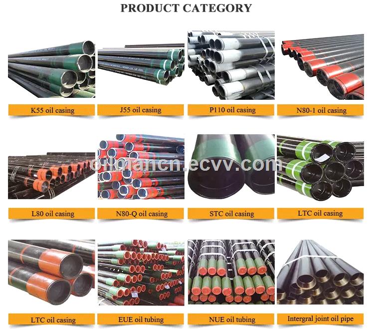 API 5CT Oilfield Seamless Tubing and Casing Pipes In K55 J55 N80 L80 P110