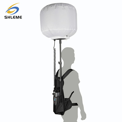 Outdoor camping or fishing use portable mobile LED inflatable balloon light tower