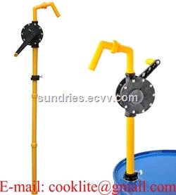 Plastic Chemical Drum Barrel Pump Anti Corrosion Rotary Hand Pumps Diesel Fuel Petrol Methanol Chemicals