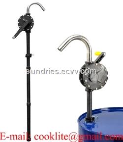 Plastic Chemical Drum Barrel Pump Anti Corrosion Rotary Hand Pumps Diesel Fuel Petrol Methanol Chemicals