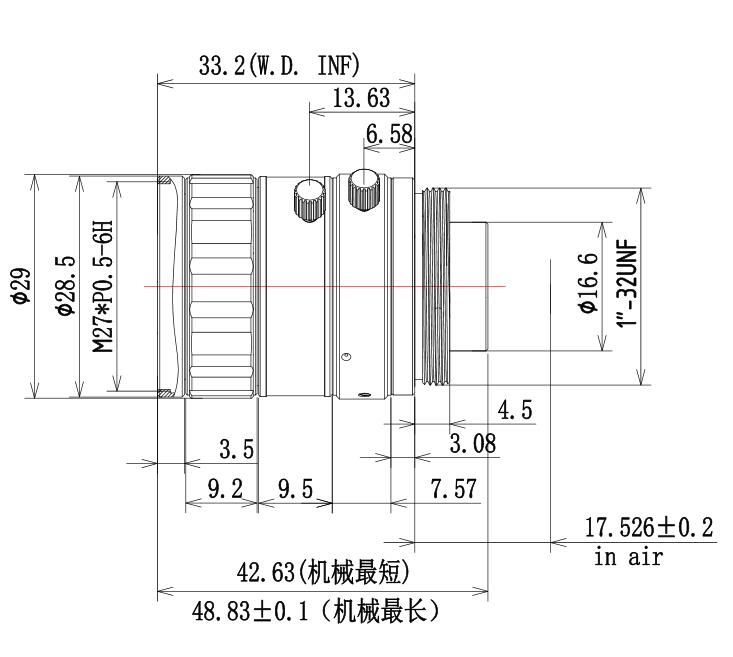 16mm Industrial Lens for Machine Vision Camera Industry Camera Fa Lens C Mount