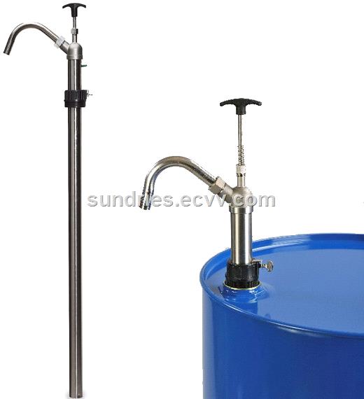 5 Gallon Stainless Steel and PTFE Vertical Lift Pail Pump Dispensing MEK Toluene Xylene Lacquer Thinner Acetone